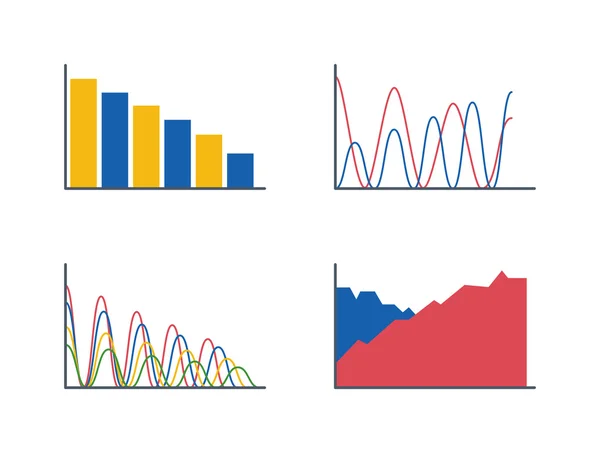 Dati aziendali grafico analitico vettoriale — Vettoriale Stock