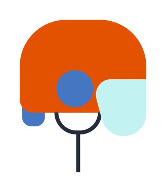 hokeyi kaskı vektör çizim.