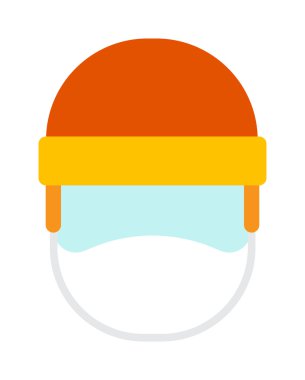 hokeyi kaskı vektör çizim.