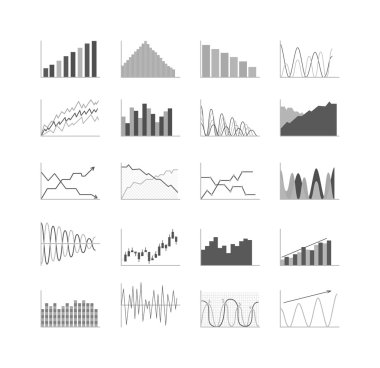 İş verileri grafik analytics vektör