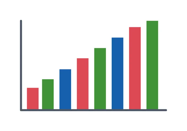 Vektor analisis grafik data bisnis - Stok Vektor
