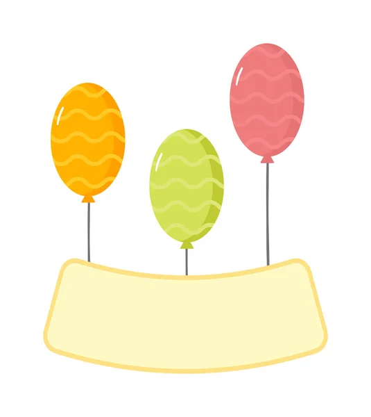 Globos vector ilustración — Vector de stock