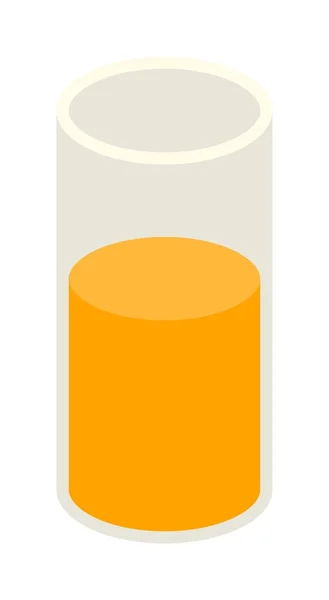 一杯橙汁 — 图库矢量图片