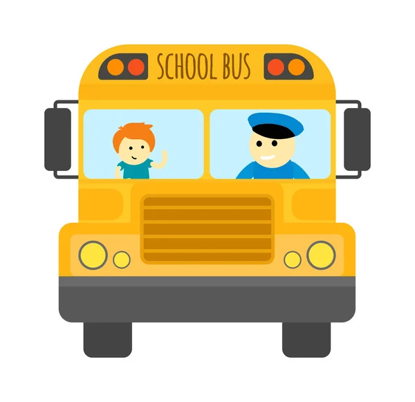 Вектор школьного автобуса — стоковый вектор