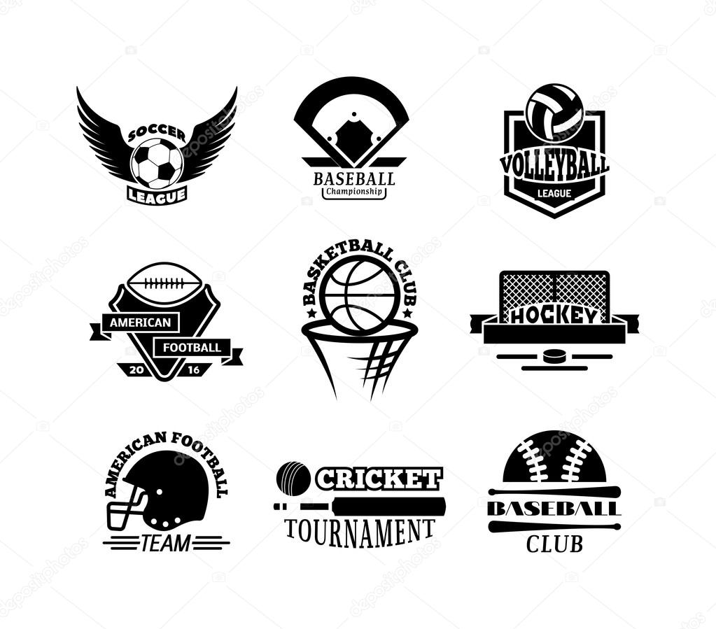 Baseball Best Team Logo Design Set, Tournament, Championship, Sport Team,  Club Identity Retro Badges Vector Illustration, Stock vector