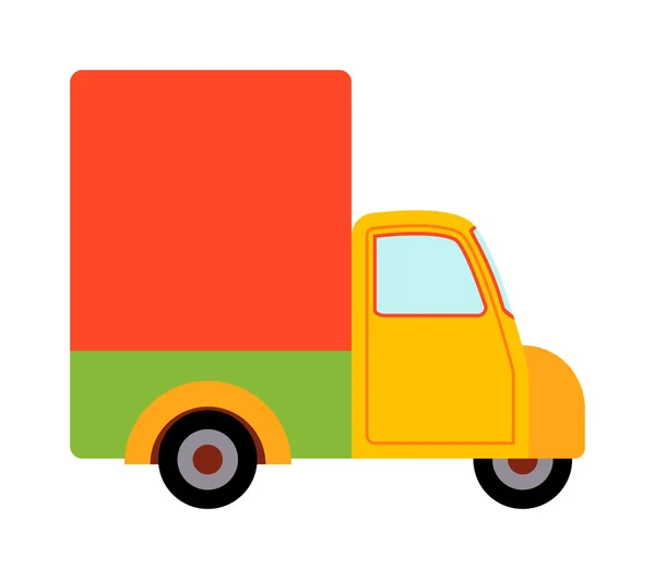 Entrega camión de transporte van — Vector de stock