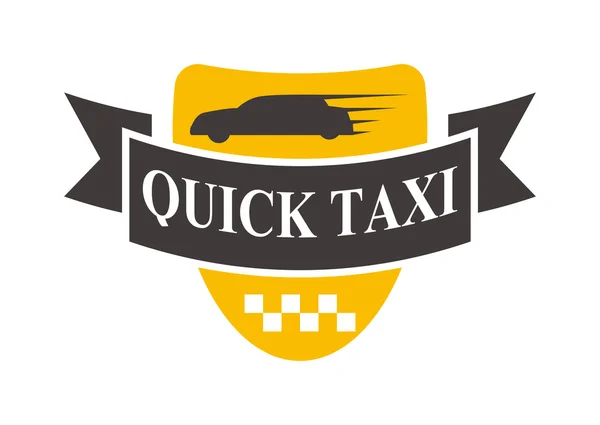 Taxi Logo Abzeichen Vektor — Stockvektor