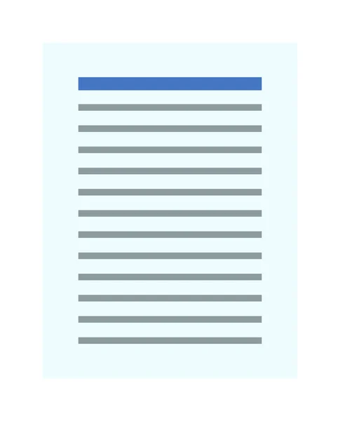 Cuaderno documento checklist prueba vector — Archivo Imágenes Vectoriales