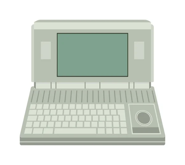 Alte Computer Vektor Illustration — Stockvektor