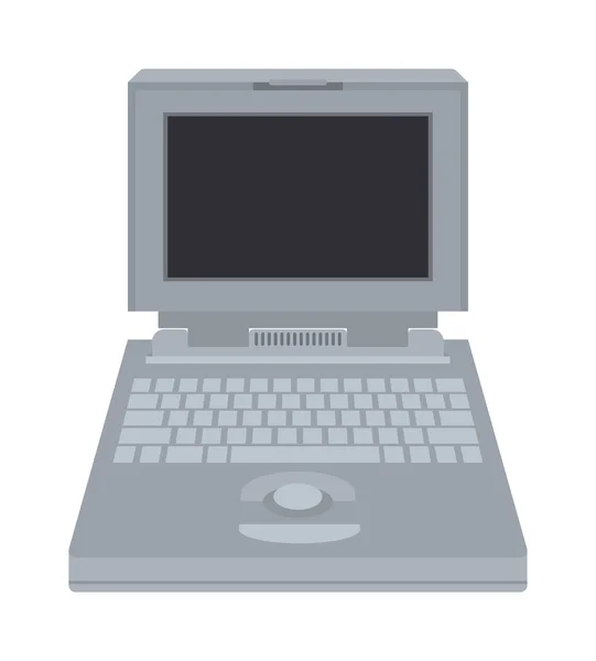 Old computer vector illustration — Stock Vector