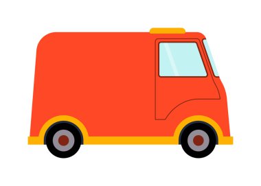 Römork ev vektör çizim.