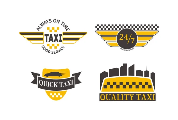 Ταξί λογότυπο badge διάνυσμα — Διανυσματικό Αρχείο
