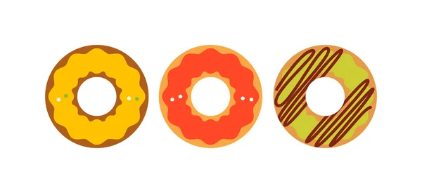 Donut icono vector aislado — Vector de stock