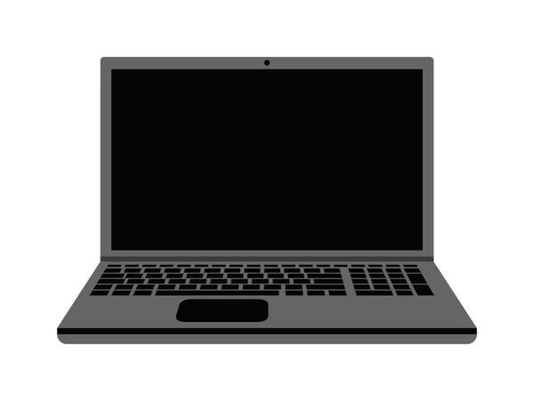 Laptop isoliert — Stockvektor