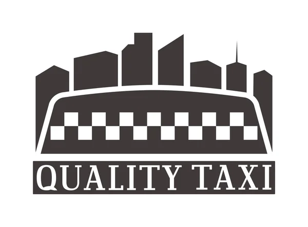 Vector de taxi logo insignia — Vector de stock