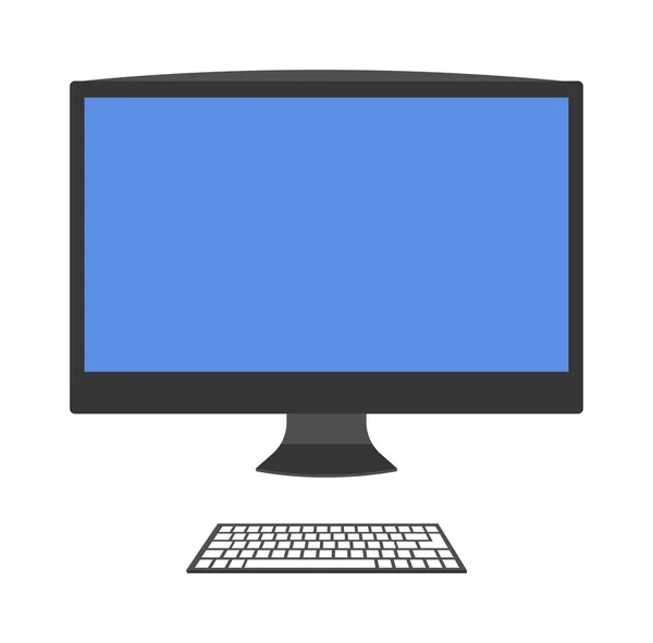Desktop-Computervektor — Stockvektor