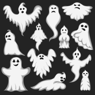 Hayalet karakter vektör kümesi.