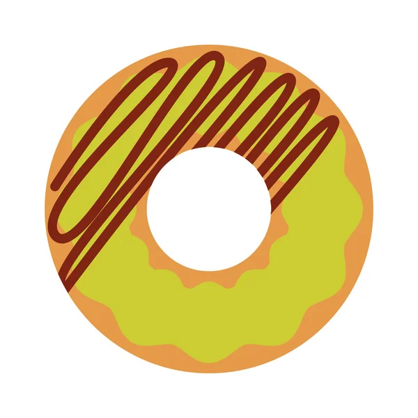 Donut icon vector isolated — Stock Vector