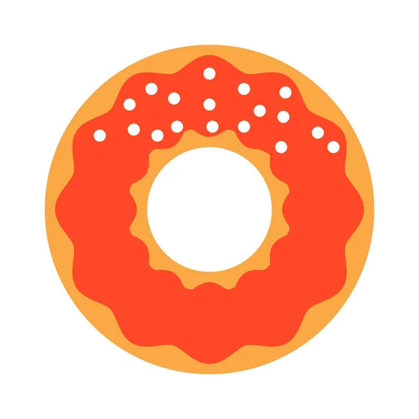 Donut icono vector aislado — Vector de stock