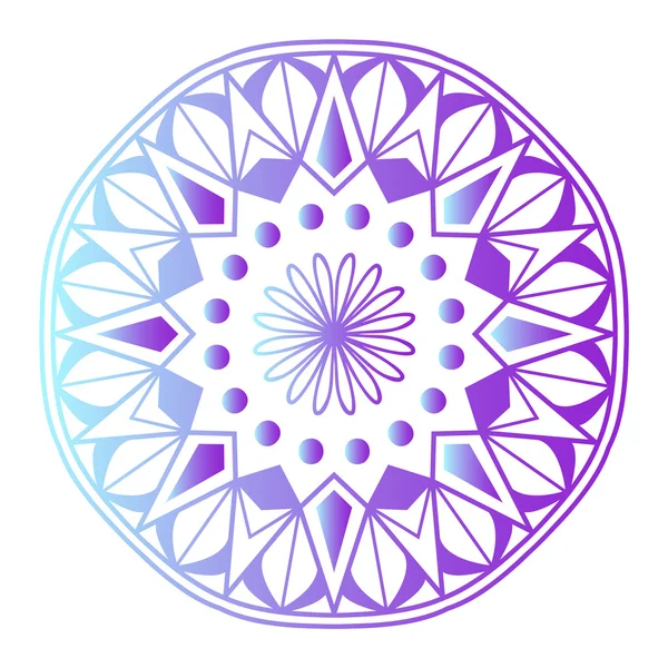 Illustration vectorielle fleur mandala Mehendy — Image vectorielle