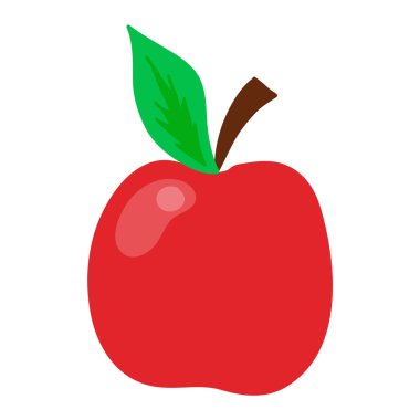 taze kırmızı elma izole