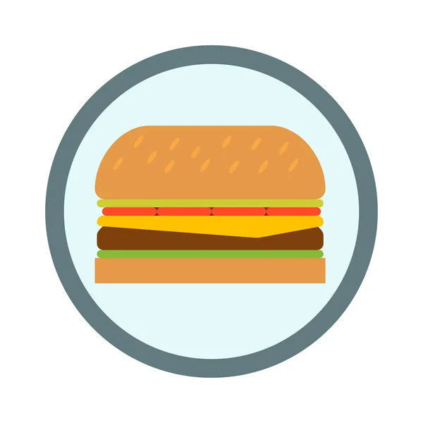 Hamburger snabbmat vektor — Stock vektor