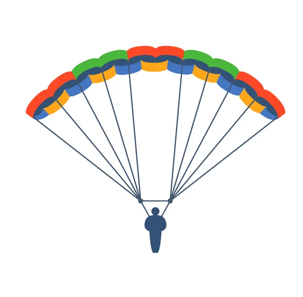 Volare illustrazione vettore paracadute — Vettoriale Stock