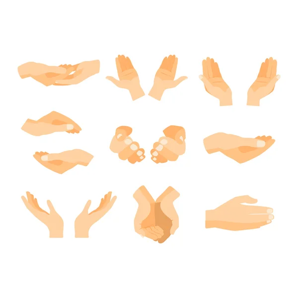 Human hands vector illustration. — Stock Vector