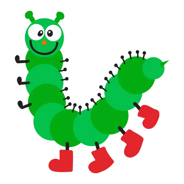 Cartoon caterpillar vektor illustration — Stock vektor