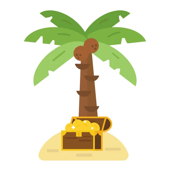 Treasure Island vector illustratie. — Stockvector