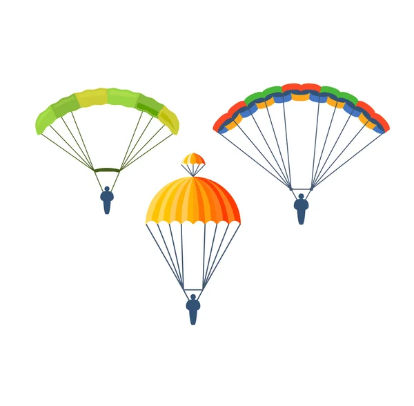 Parachute vector illustratie vliegen — Stockvector