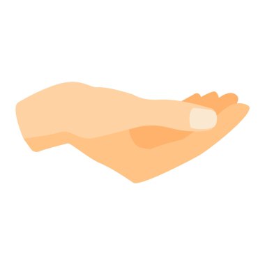 İnsan eli vektör illüstrasyonu.