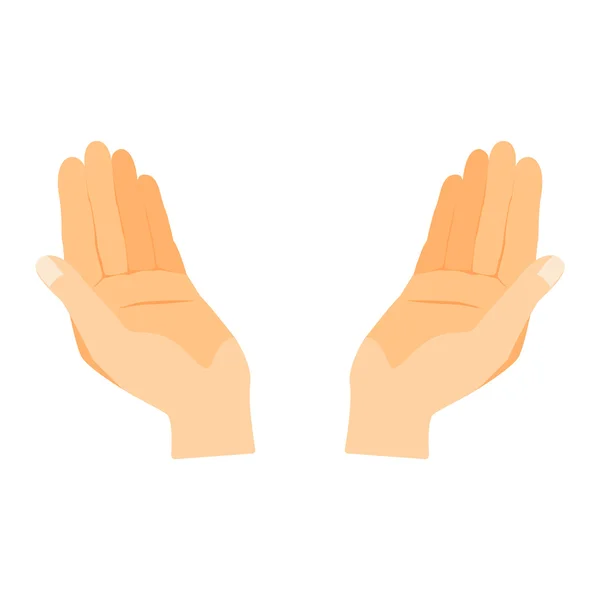 Векторная иллюстрация человеческих рук. — стоковый вектор