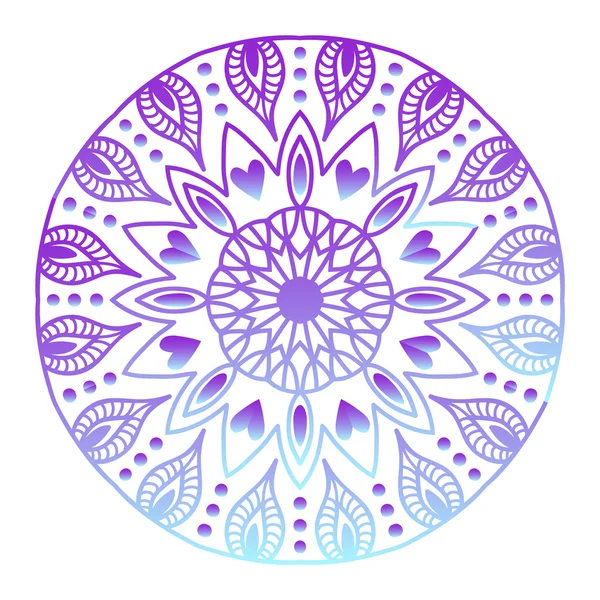 Illustration vectorielle fleur mandala Mehendy — Image vectorielle