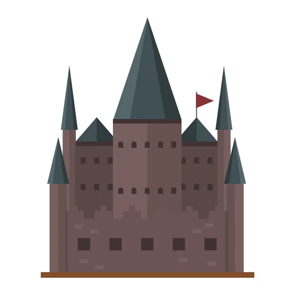 Slottets torn vektor byggnad — Stock vektor