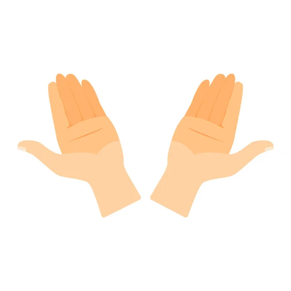 Векторная иллюстрация человеческих рук. — стоковый вектор