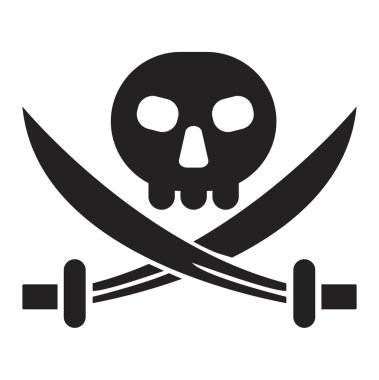 Korsan jack işareti vektör.