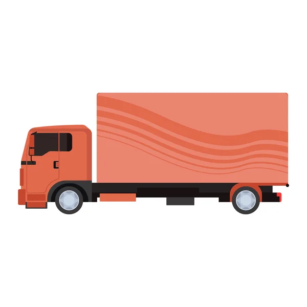 Illustrazione del vettore del camion del carico — Vettoriale Stock