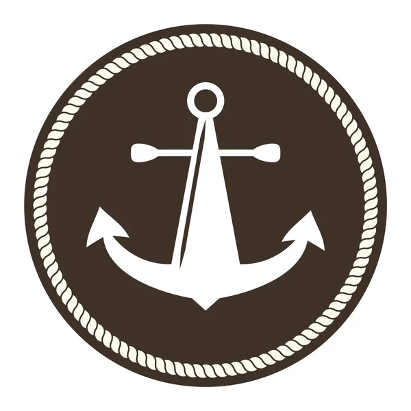 Simboli di ancoraggio distintivo vettoriale — Vettoriale Stock