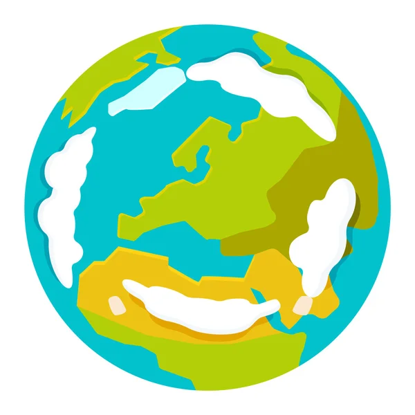 Globe icône de la terre vecteur — Image vectorielle