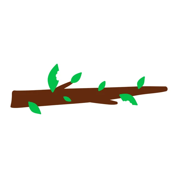 Träd gren vektor illustration. — Stock vektor