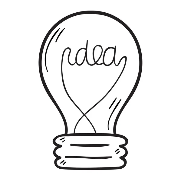 Idea lámpara vector icono — Vector de stock