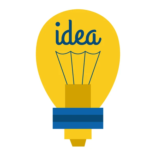 Idea lámpara vector icono — Vector de stock