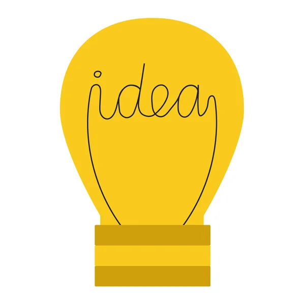 Idea lámpara vector icono — Vector de stock