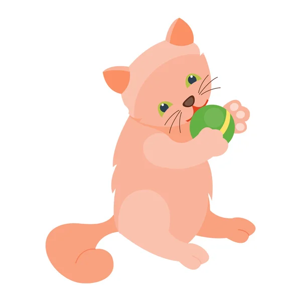 Cartoon personaggio gatto vettore — Vettoriale Stock