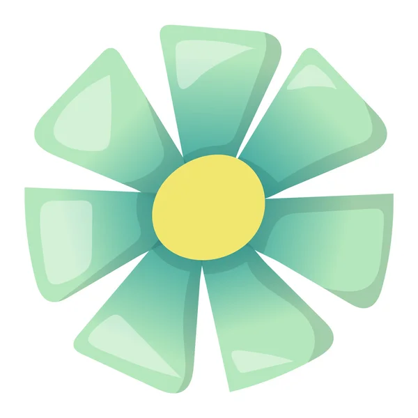 Icône de fleur vecteur de nature végétale colorée . — Image vectorielle