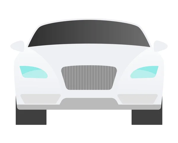 Transport de voiture isolé sur blanc . — Image vectorielle