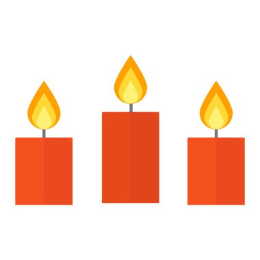 Vektör mum beyaz izole