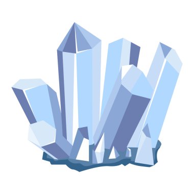 Mineral taş vektör simgesi