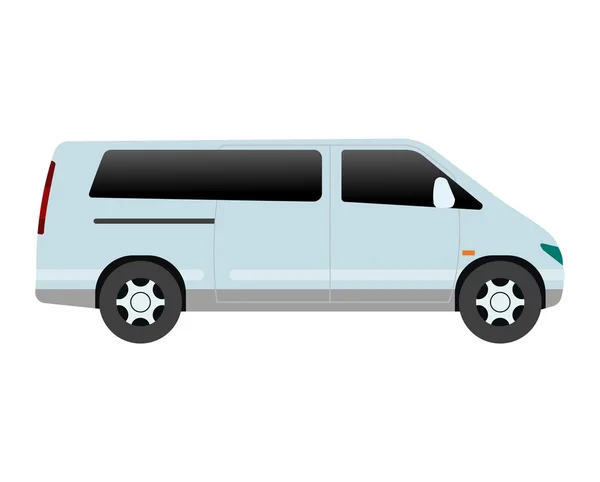 Transporte de coches aislado en blanco . — Vector de stock